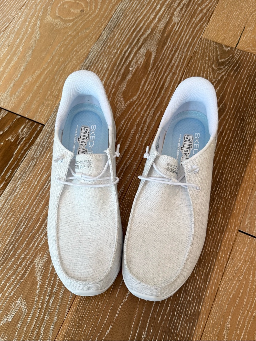 Skechers Women's GO WALK Joy slip-in sneakers in a white or silver color size 9 - Picture 8 of 11